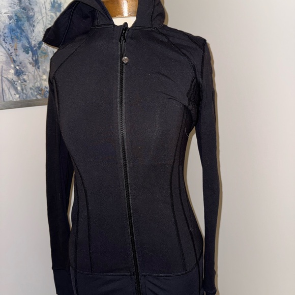 Lululemon Athletica Black Hooded Jacket - Picture 3 of 6